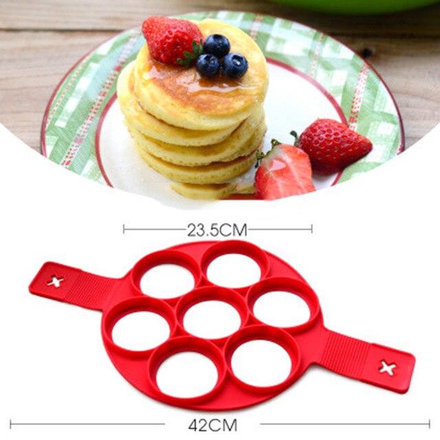 Pot antiadhésif en Silicone, moule de cuisson à 7 trous
